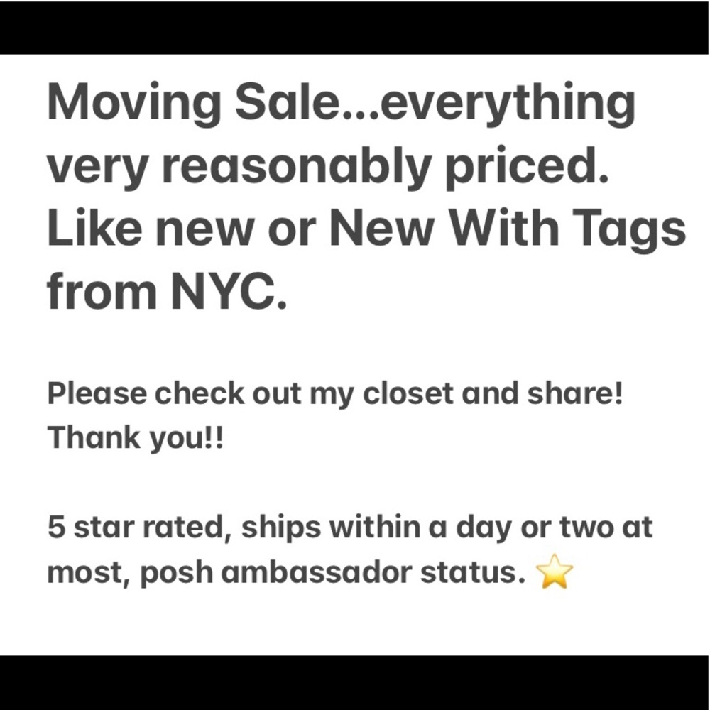 Moving Sale! Everything Must Go!